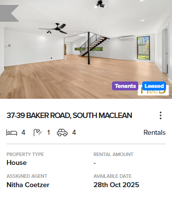 37-39 BAKER ROAD, SOUTH MACLEAN QLD 4280